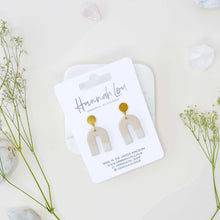 Load image into Gallery viewer, Alexandra #2 - Faint Wisp Collection - Sandstorm - Drop Earrings