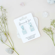 Load image into Gallery viewer, Poppy #1 - Inked Lines Collection - Pale Denim - Drop Earrings