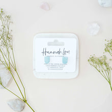 Load image into Gallery viewer, Mini Meg #1 - Faint Wisp Collection - Pale Denim - Stud Earrings