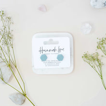 Load image into Gallery viewer, Florence #2 - Pale Denim - Stud Earrings