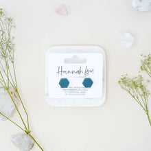 Load image into Gallery viewer, Florence #2 - Muted Teal - Stud Earrings