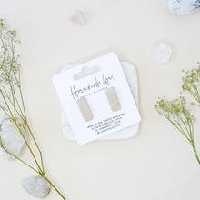 Load image into Gallery viewer, Cicely #1 - Faint Wisp Collection - Sandstorm - Stud Earrings