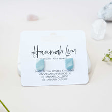 Load image into Gallery viewer, Mini Meg #1 - Faint Wisp Collection - Pale Denim - Stud Earrings