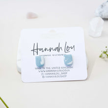 Load image into Gallery viewer, Mini Meg #1 - Faint Wisp Collection - Pale Denim - Stud Earrings