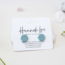 Load image into Gallery viewer, Florence #2 - Pale Denim - Stud Earrings