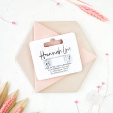 Load image into Gallery viewer, Mini Meg #1 - Strobed Collection - Monochrome - Stud Earrings