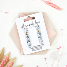 Load image into Gallery viewer, June #2 - Meandering Haze Collection - Monochrome - Drop Earrings