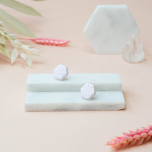 Load image into Gallery viewer, Florence #2 - Confetti Chaos Collection - Fairy Salt and Many Shades of Violet - Stud Earrings