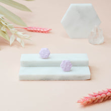 Load image into Gallery viewer, Florence #2 - Dimpled Dream Collection - Violet Mist - Stud Earrings