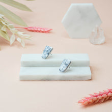 Load image into Gallery viewer, Celia #2 - Meandering Haze Collection - Monochrome - Stud Earrings