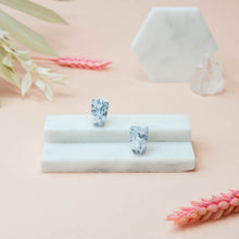 Load image into Gallery viewer, Celia #2 - Meandering Haze Collection - Monochrome - Stud Earrings