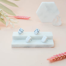 Load image into Gallery viewer, Double Stud Pack - Mini Meg #1 - Monochrome and White - Stud Earrings