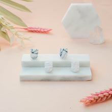 Load image into Gallery viewer, Double Stud Pack - Mini Meg #1 - Monochrome and White - Stud Earrings