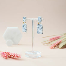 Load image into Gallery viewer, Poppy #1 - Labyrinth Collection - Monochrome - Drop Earrings