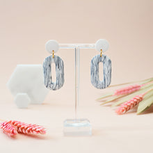 Load image into Gallery viewer, Elizabeth #1 - Strobed Collection - Monochrome - Drop Earrings