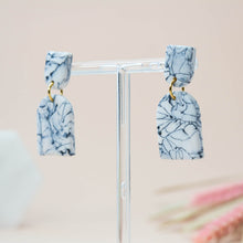 Load image into Gallery viewer, Poppy #1 - Labyrinth Collection - Monochrome - Drop Earrings