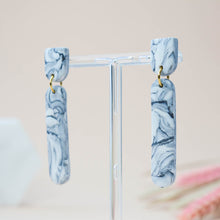 Load image into Gallery viewer, June #2 - Meandering Haze Collection - Monochrome - Drop Earrings