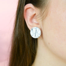 Load image into Gallery viewer, Classic Stud #2 - Labyrinth Collection - Monochrome - Stud Earrings