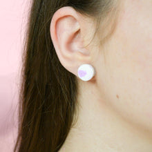 Load image into Gallery viewer, Double Stud Pack - Classic Stud #1 + May #2 - White and Violet Mist - Stud Earrings