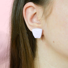 Load image into Gallery viewer, Double Stud Pack - Classic Stud #1 + May #2 - White and Violet Mist - Stud Earrings