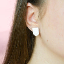 Load image into Gallery viewer, Double Stud Pack - Mini Meg #1 - Monochrome and White - Stud Earrings