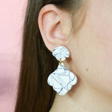Load image into Gallery viewer, Hannah Lou #1 - Labyrinth Collection - Monochrome - Drop Earrings
